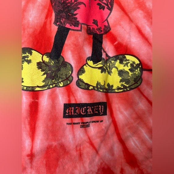 NEFF shirts red mickey size M Disney 100% cotton - Picture 3 of 8